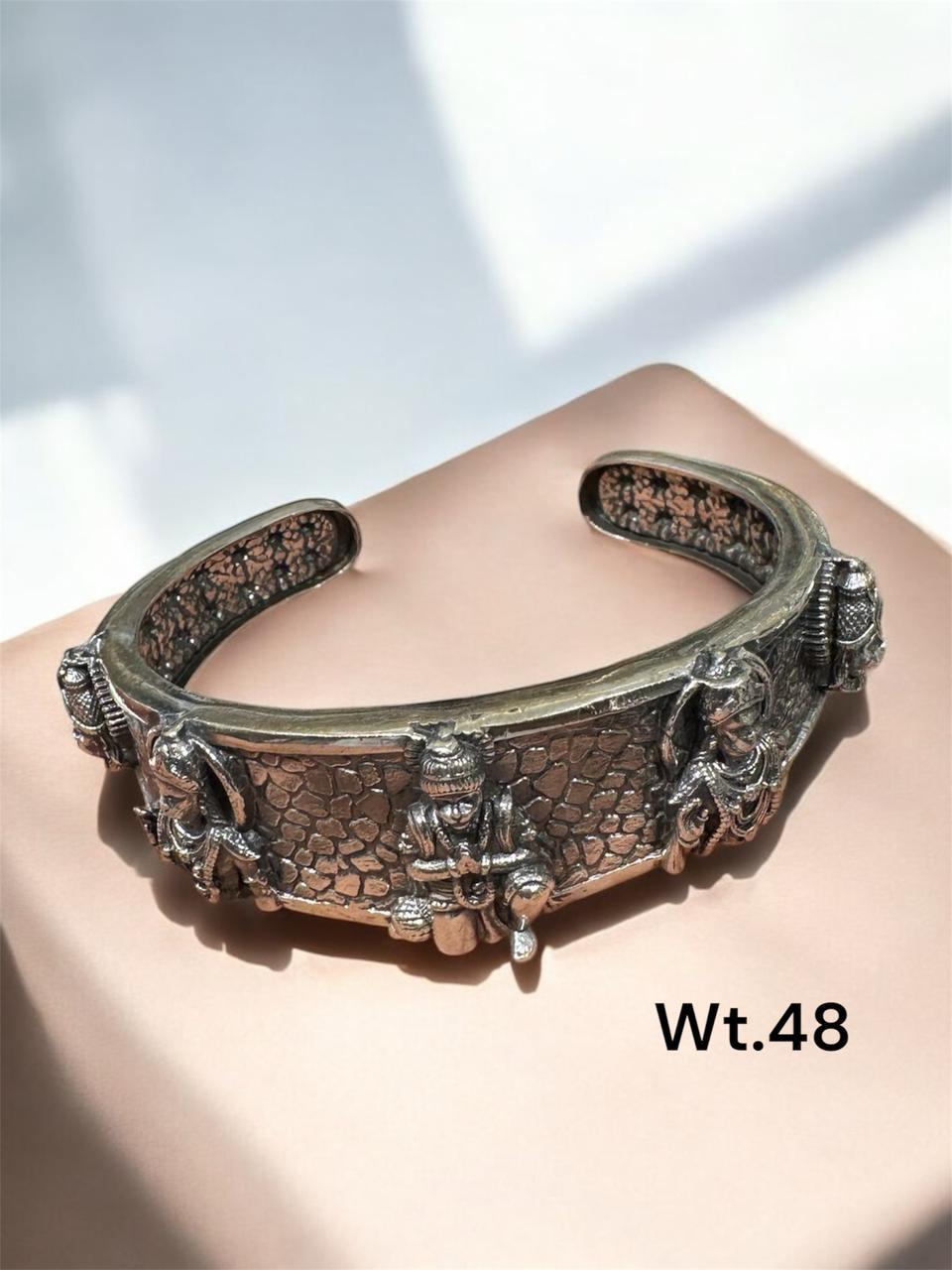 Vintage Silver Deity Kada