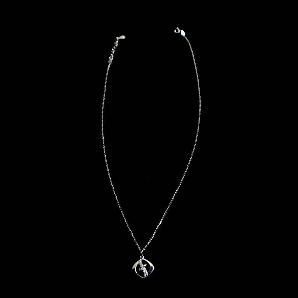 Timeless Sparkle Silver Necklace