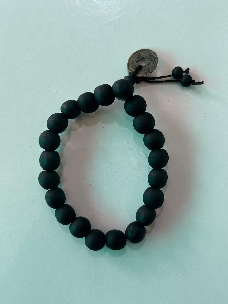Classic Black Bead Mala Bracelet