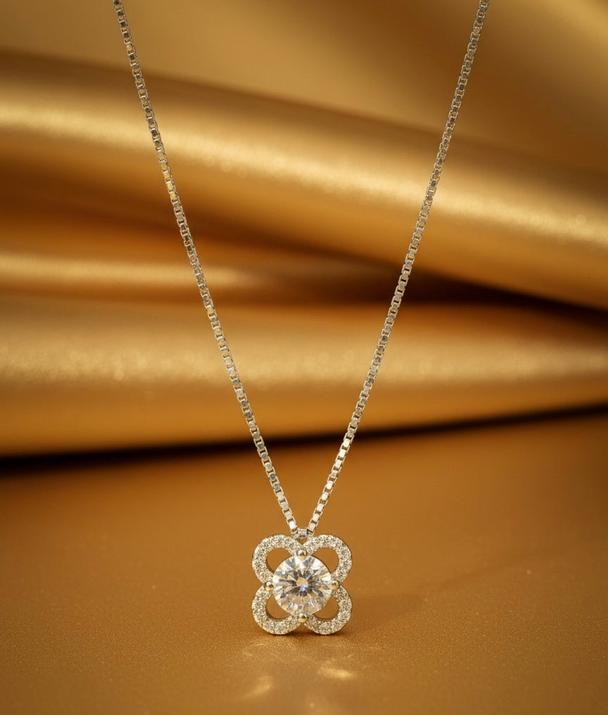 The Golden Glow Diamond-Look Pendant