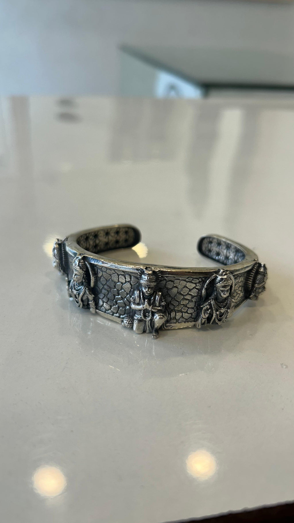 Antique Oxidized Silver Kada