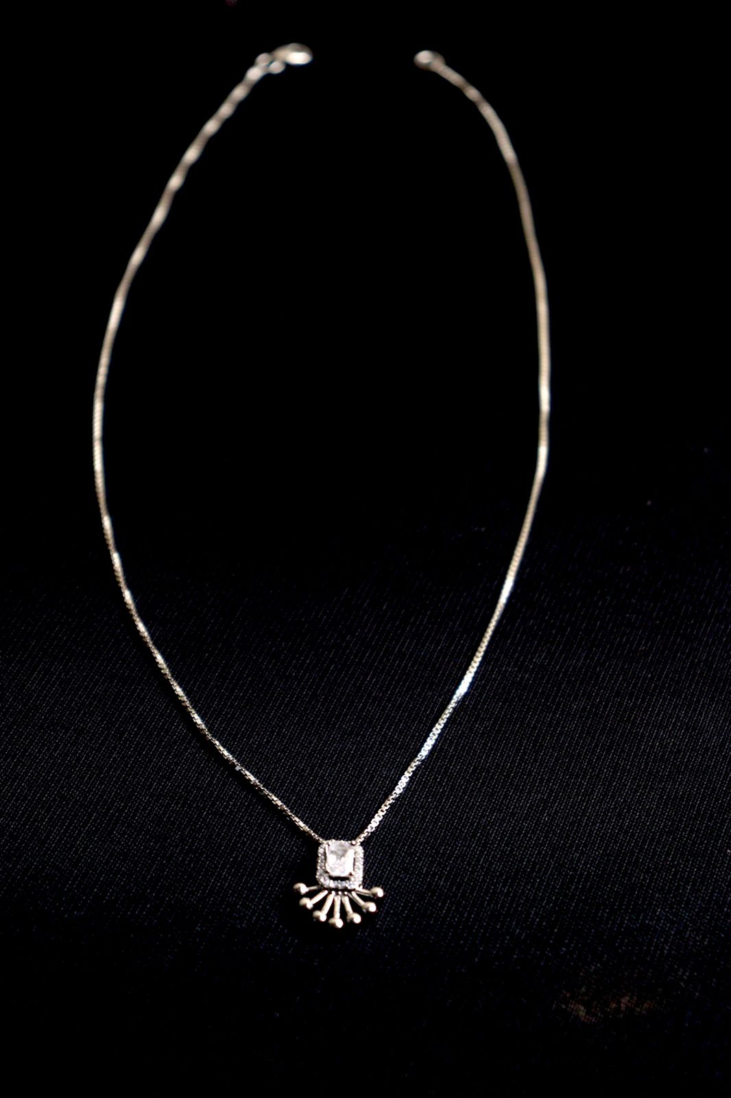 Sunburst Diamond Pendant Necklace