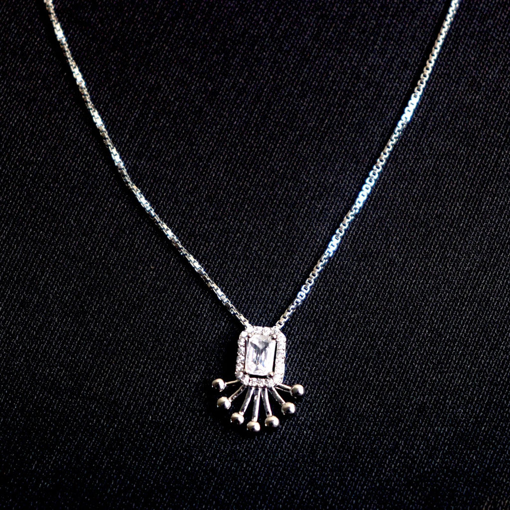 Sunburst Diamond Pendant Necklace