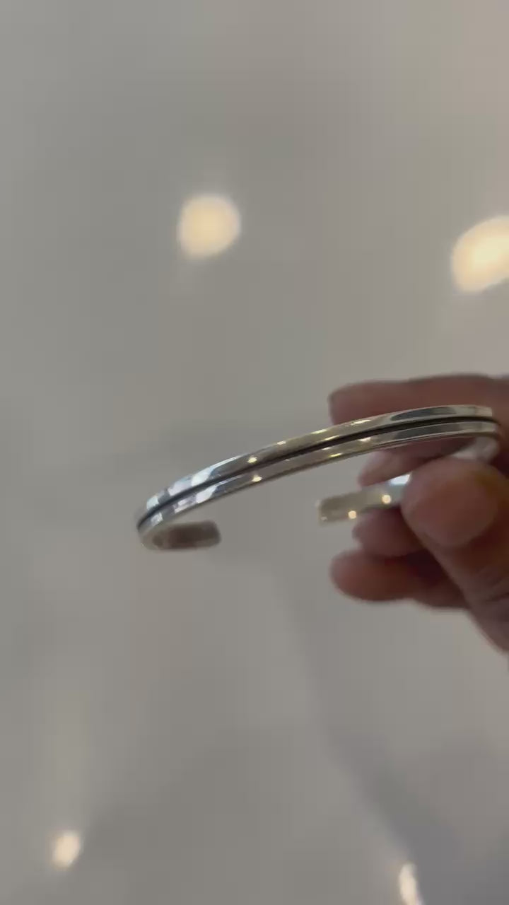 Minimalist Silver Cuff Bracelet
