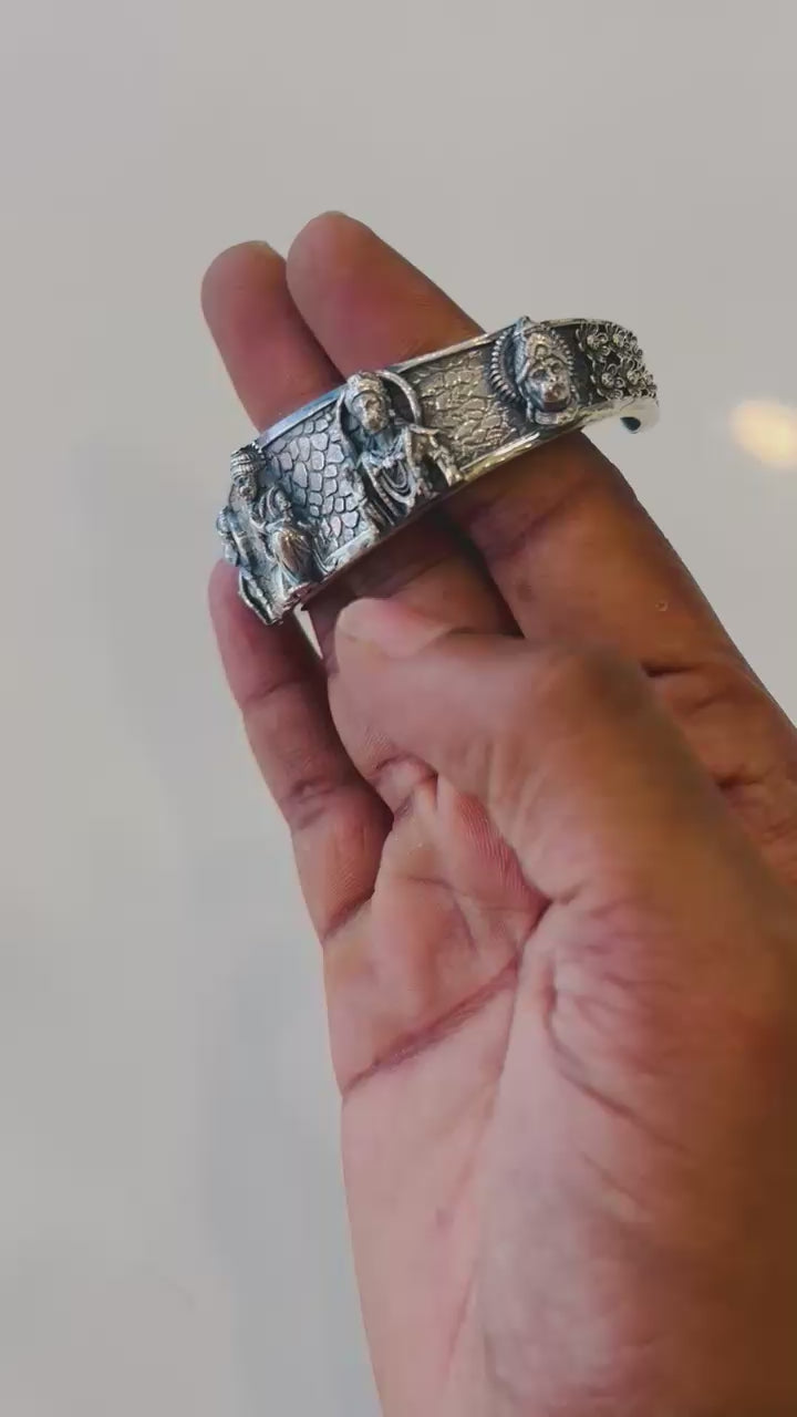 Antique Oxidized Silver Kada